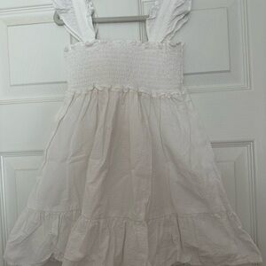 Janie and Jack white smock dress